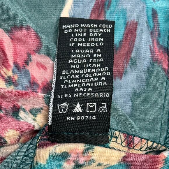 NWT MSK Laguna Mist Floral Print 3/4 Sleeve Shift Dress Womens Petite Size PXL - Picture 11 of 12